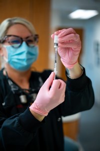 Doctor preparing treatment